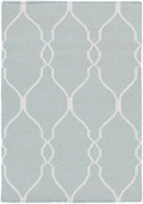 Baconton Blue/Beige Trellis Wool Rug - Clearance - Ornate Home