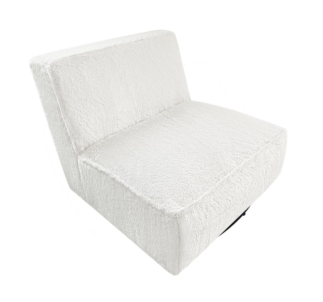 Badoer Ecru HP0426 Accent Swivel Chair - Ornate Home
