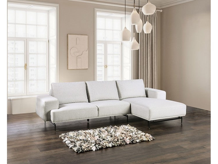 Baerum Light Gray Right Chaise Sectional - Ornate Home
