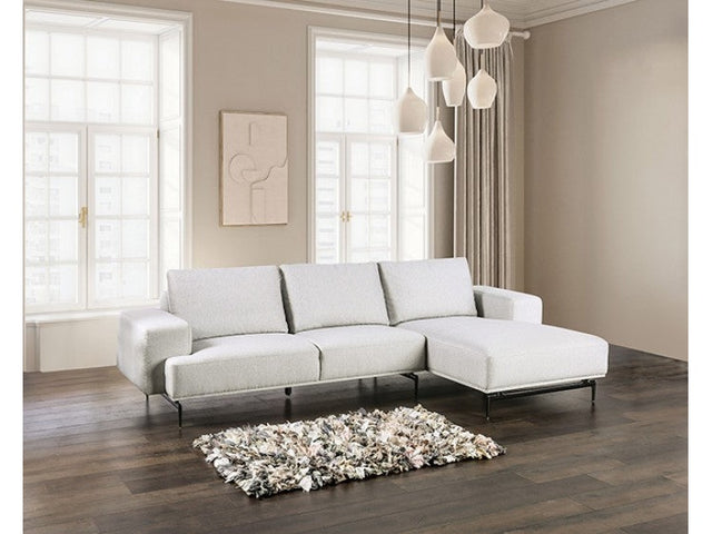 Baerum Light Gray Right Chaise Sectional - Ornate Home