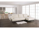 Baerum Linen White Right Chaise Sectional - Ornate Home