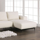 Baerum Linen White Right Chaise Sectional - Ornate Home