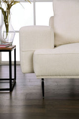 Baerum Linen White Right Chaise Sectional - Ornate Home