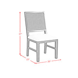 Bahama Breeze Black/White Dining Chair (Set of 2) - Ornate Home