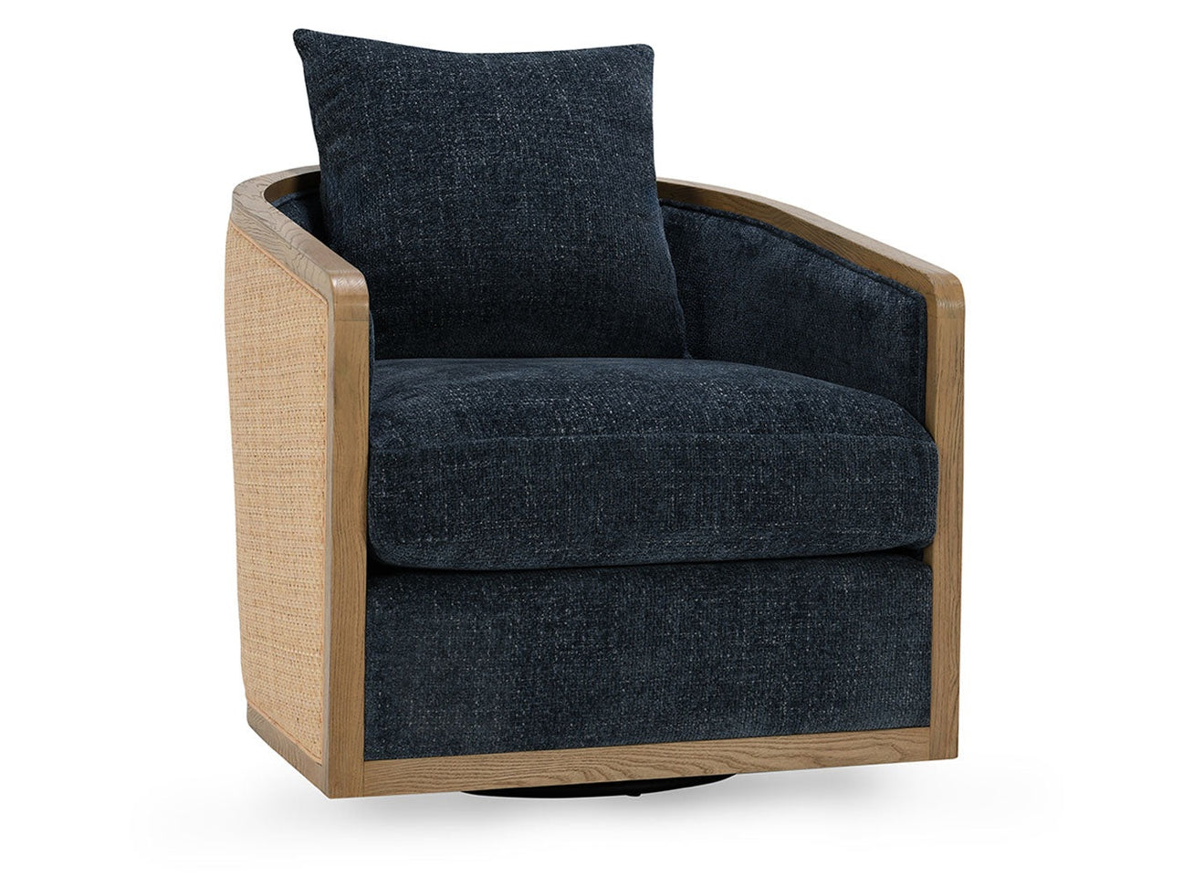 Bahama Estate Blue Swivel Accent Chair - Ornate Home