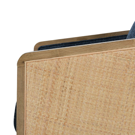 Bahama Estate Blue Swivel Accent Chair - Ornate Home