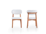 Bahama Walnut/White Dining Chair