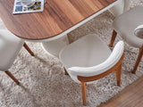 Bahama Walnut/White Dining Chair