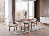 Bahama Walnut/White Dining Chair