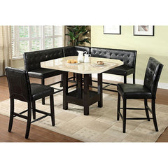 Bahamas Black Corner Counter Height Chair - Ornate Home