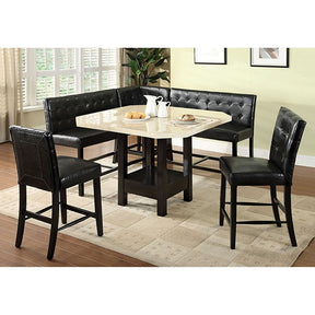 Bahamas Black Corner Counter Height Chair - Ornate Home
