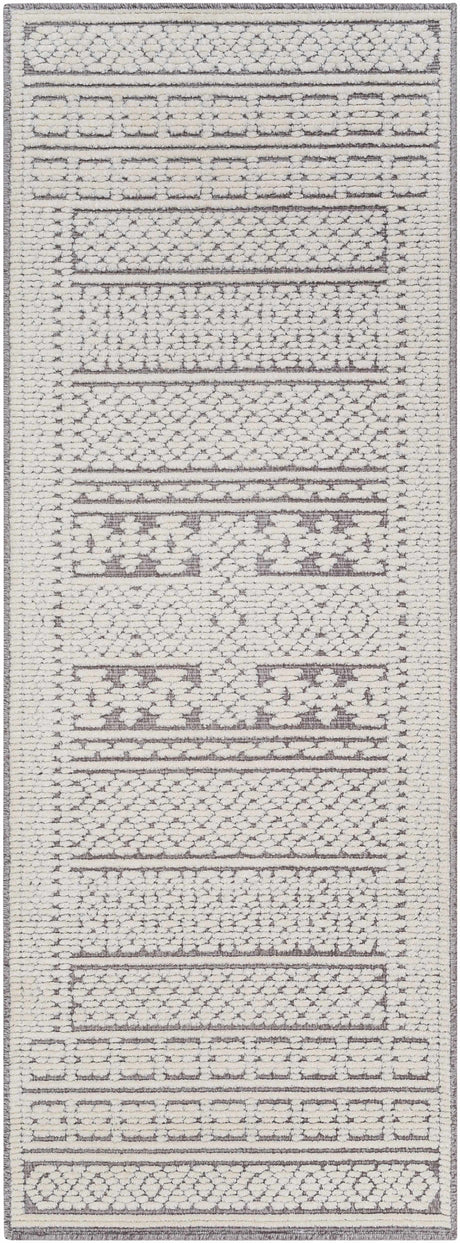 Bahar Cream & Gray Washable Area Rug - Clearance - Ornate Home