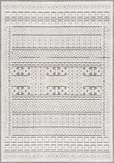 Bahar Cream & Gray Washable Area Rug - Clearance - Ornate Home