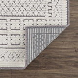 Bahar Cream & Gray Washable Area Rug - Clearance - Ornate Home