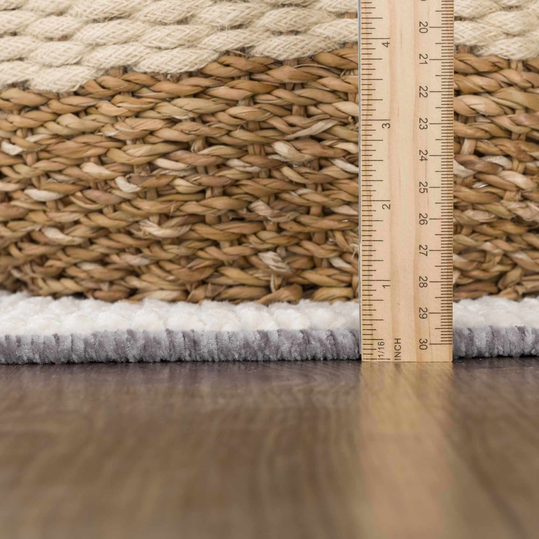 Bahar Cream & Gray Washable Area Rug - Clearance - Ornate Home