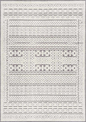 Bahar Cream & Gray Washable Area Rug - Clearance - Ornate Home