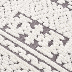 Bahar Cream & Gray Washable Area Rug - Clearance - Ornate Home