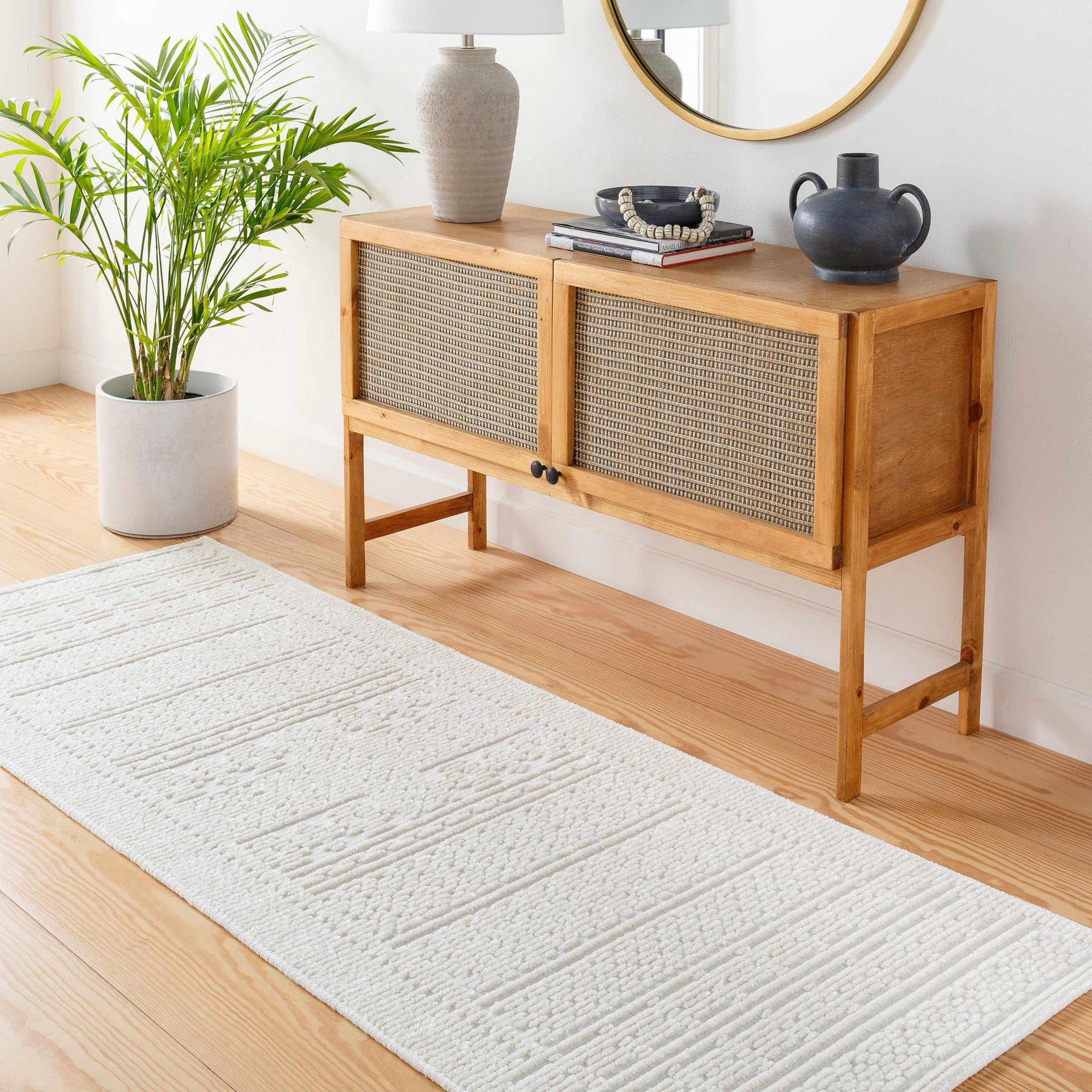 Bahar Cream Washable Area Rug - Ornate Home