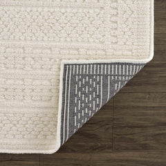 Bahar Cream Washable Area Rug - Ornate Home
