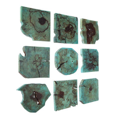 Bahati Blue Wood Wall Décor (Set of 9) - Ornate Home