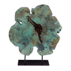 Bahati Wood Blue Sculpture - Ornate Home
