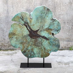 Bahati Wood Blue Sculpture - Ornate Home