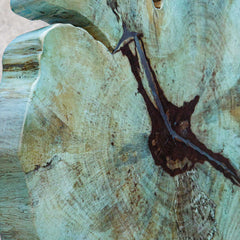 Bahati Wood Blue Sculpture - Ornate Home