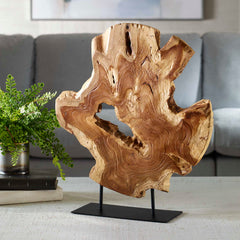 Bahati Wood Brown Natural Sculpture - Ornate Home
