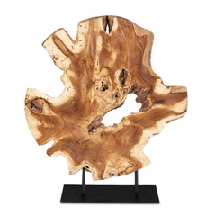 Bahati Wood Brown Natural Sculpture - Ornate Home