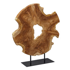 Bahati Wood Brown Natural Sculpture - Ornate Home