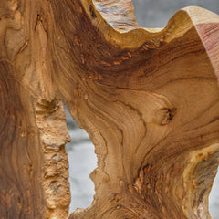 Bahati Wood Brown Natural Sculpture - Ornate Home