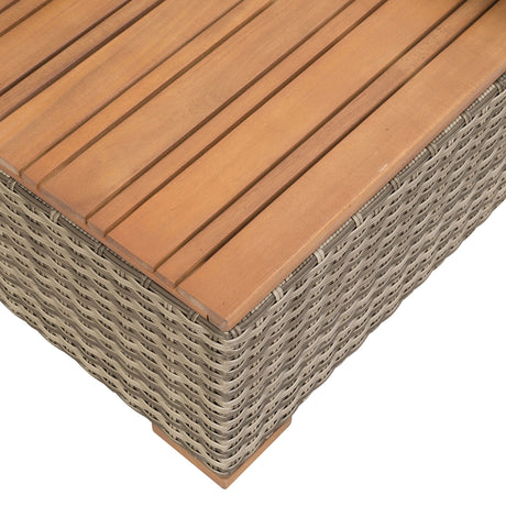 Bahia Tobago Brown/Dark Gray Outdoor Chaise Lounge - Ornate Home