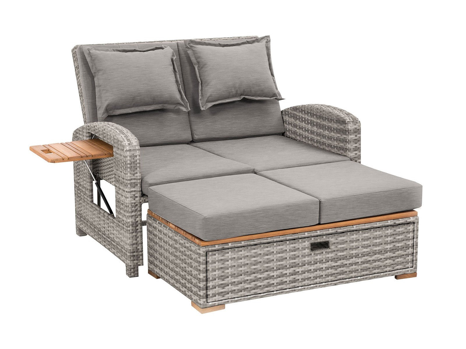 Bahia Tobago Gray Outdoor Chaise Lounge - Ornate Home