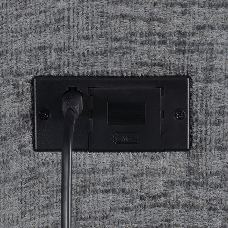 Bahrain Charcoal 5-piece Power Home Theater Seating - Ornate Home