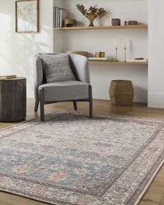 Bahram Vintage Flat Pile Washable Rug - Ornate Home