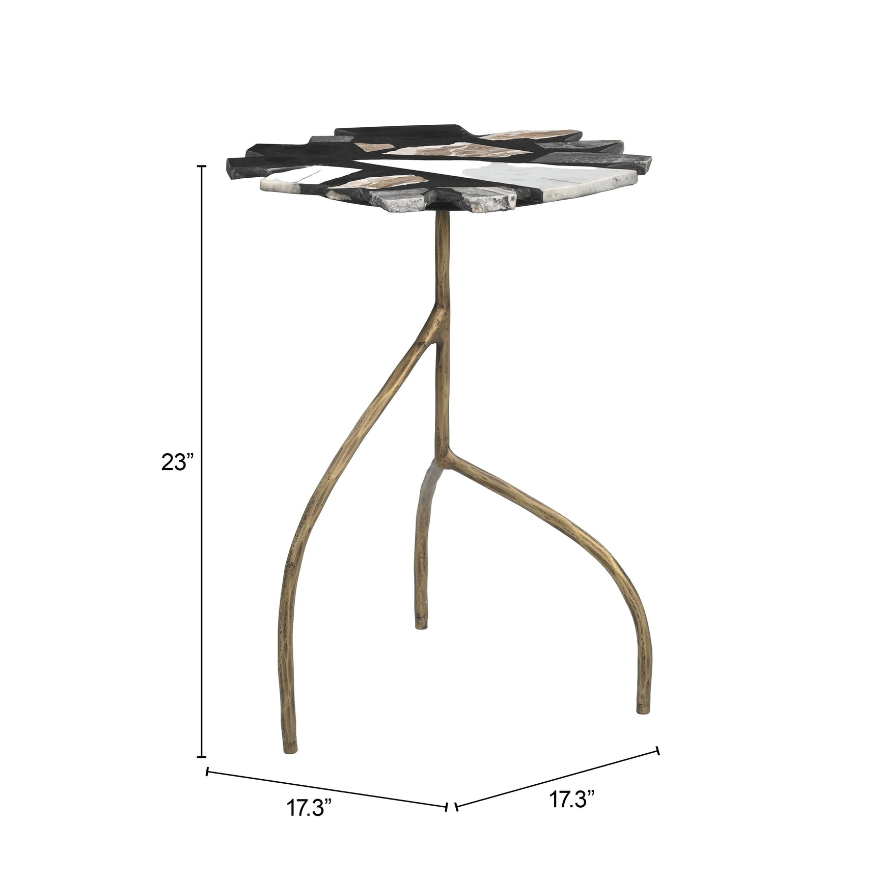 Baia Multicolor Side Table - Ornate Home