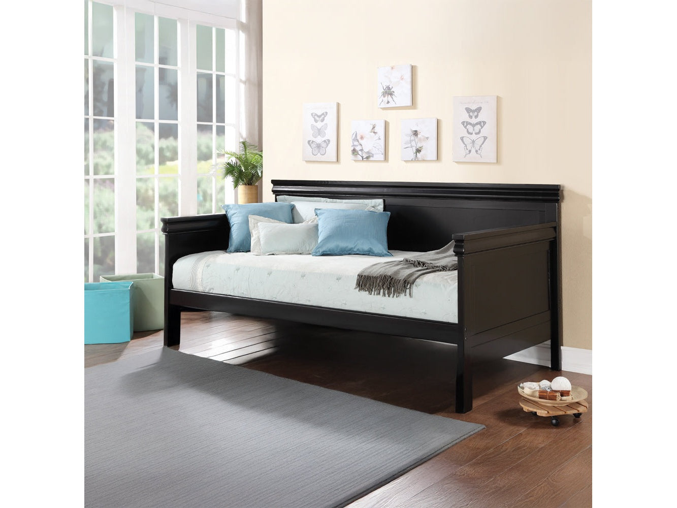 Bailee Black Daybed (Twin Size) - Ornate Home