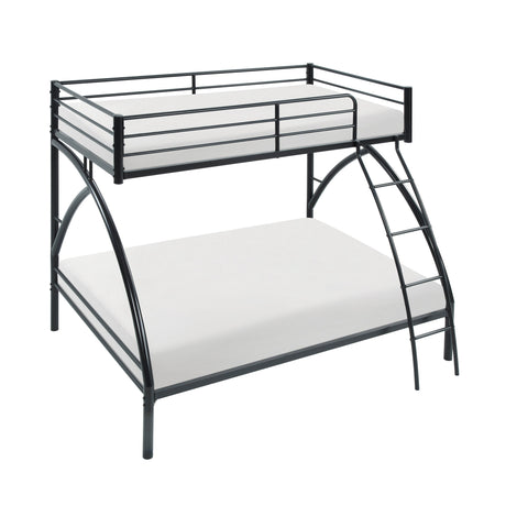 Bailey Black Twin/Full Bunk Bed - Ornate Home