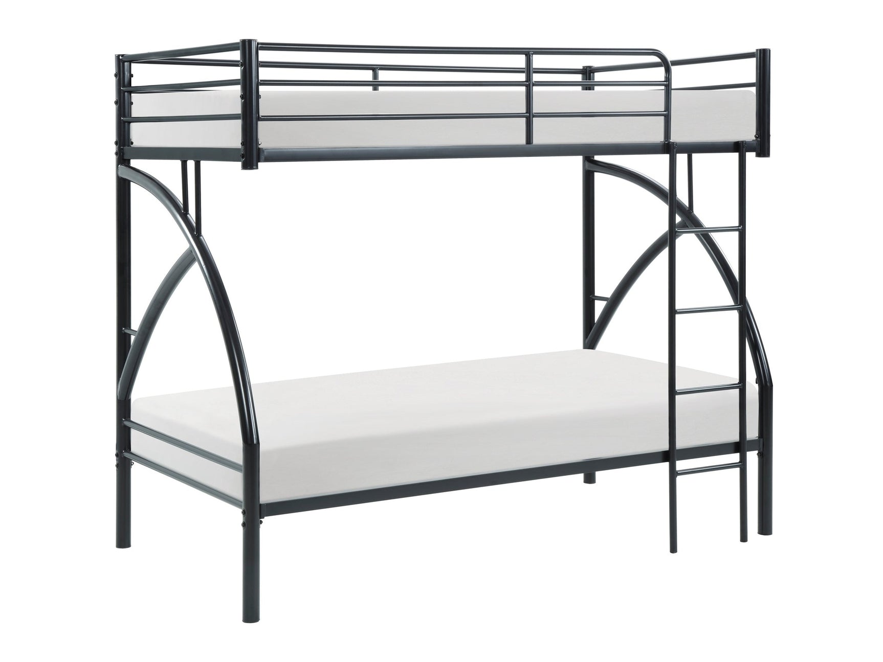 Bailey Black Twin/Twin Bunk Bed - Ornate Home