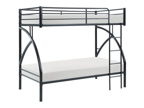 Bailey Black Twin/Twin Bunk Bed - Ornate Home