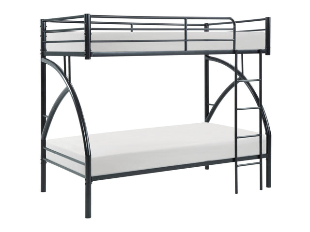Bailey Black Twin/Twin Bunk Bed - Ornate Home