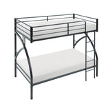 Bailey Black Twin/Twin Bunk Bed - Ornate Home