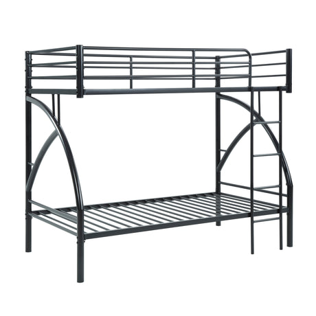 Bailey Black Twin/Twin Bunk Bed - Ornate Home