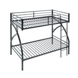 Bailey Black Twin/Twin Bunk Bed - Ornate Home