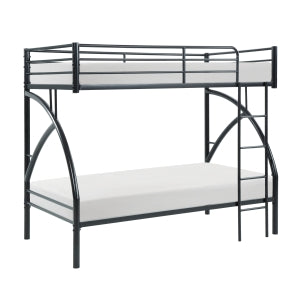 Bailey Black Twin/Twin Bunk Bed - Ornate Home