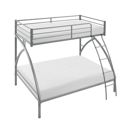 Bailey Gray Twin/Full Bunk Bed - Ornate Home
