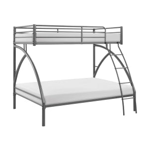 Bailey Gray Twin/Full Bunk Bed - Ornate Home