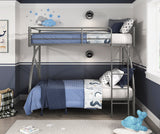 Bailey Gray Twin/Twin Bunk Bed - Ornate Home