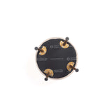 Bailey Ottoman in Oatmeal with Gold Feet (set of 2) - Ornate Home