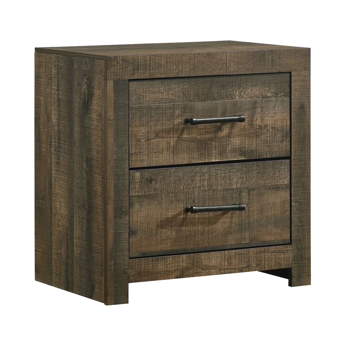 Bailey Walnut 3-Piece Twin Bookcase Panel Bedroom Set - Ornate Home